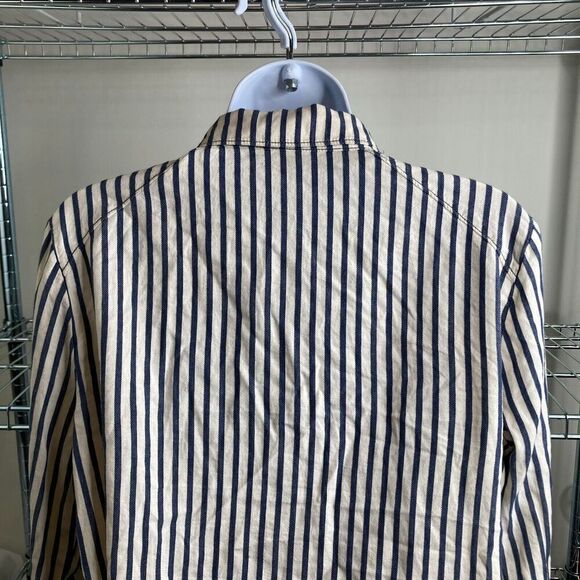 Paige Women's Striped Cotton Button-Up Top Size S Western Career Work Shirt‎ - Picture 11 of 13